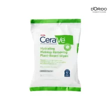 دستمال مرطوب گیاهی پاک کننده آرایش سراوی مدل CeraVe Hydrating Makeup Removing Plant-Based Wipes
