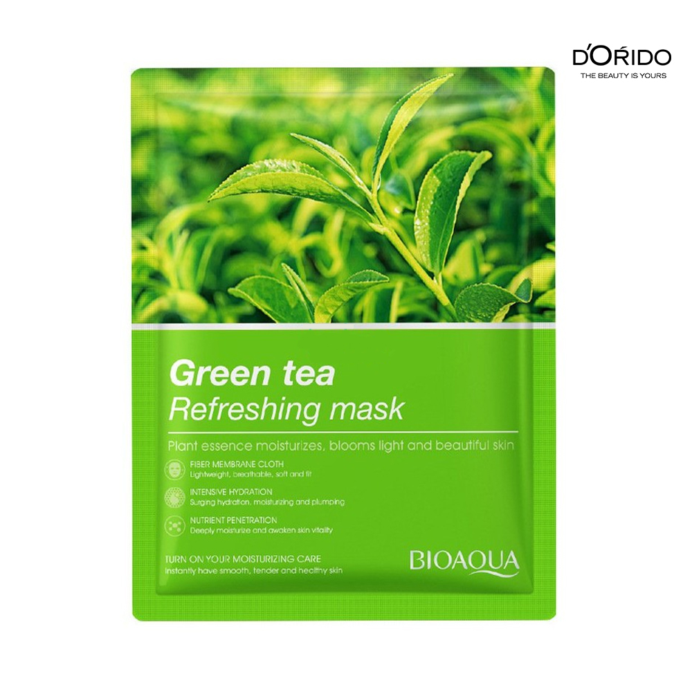 ماسک ورقه ای چای سبز بایوآکوا مدل BIOAQUA Green Tea Refreshing Mask