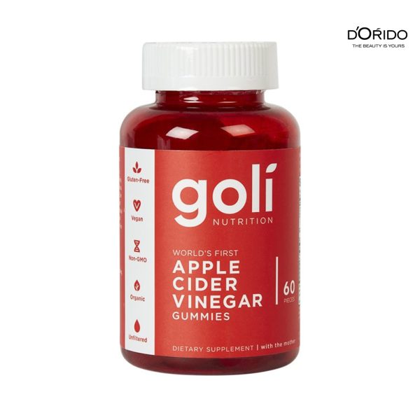 پاستیل مکمل گلی سرکه سیب مدل Goli Apple Cinder Vinegar Gummies