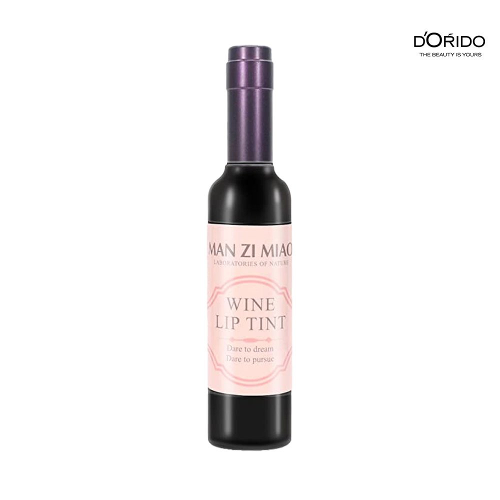 تینت لب جام شراب من زی مرلوت برگندی مدل Man Zi Miao Wine Lip Tint Merlot Burgundy